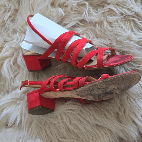 Red Celine sandal size 37.5 - Picture 4 of 9